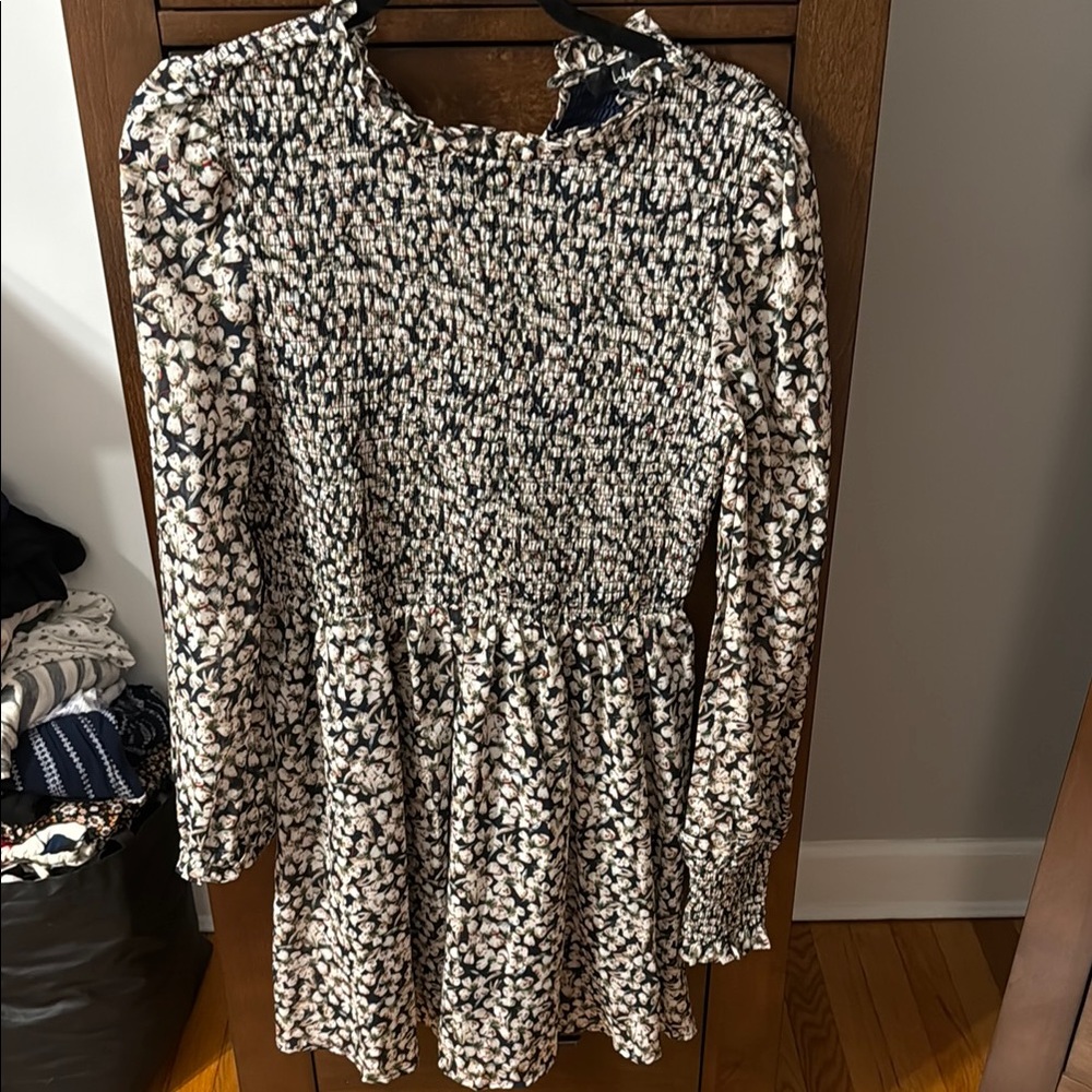 Lulu's Black and White Floral Dress